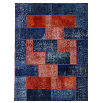 Persisk Patchworkmatta D-sign Handknuten 750772