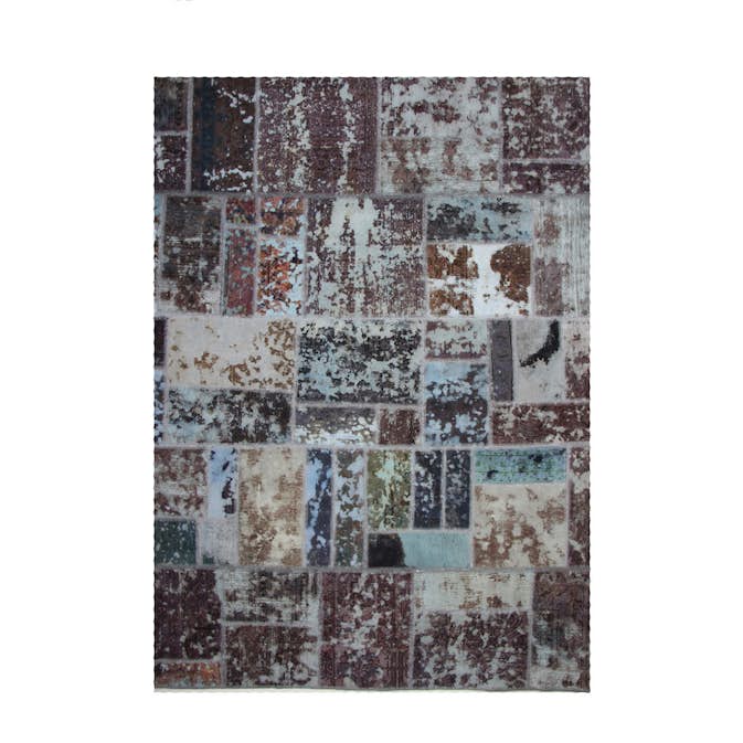 Persisk Patchworkmatta D-sign Handknuten 750914