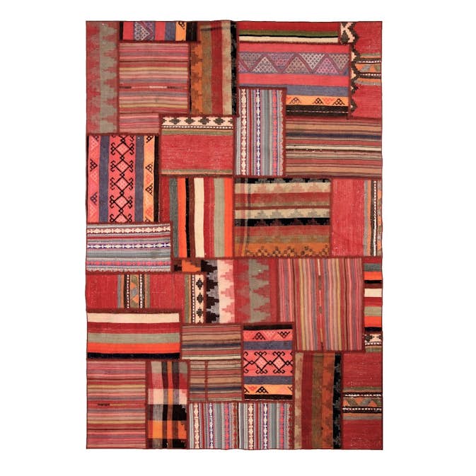 Persisk Patchworkmatta Arkiio Shiraz/Azerbajdzjan Flerfärgad 160x233