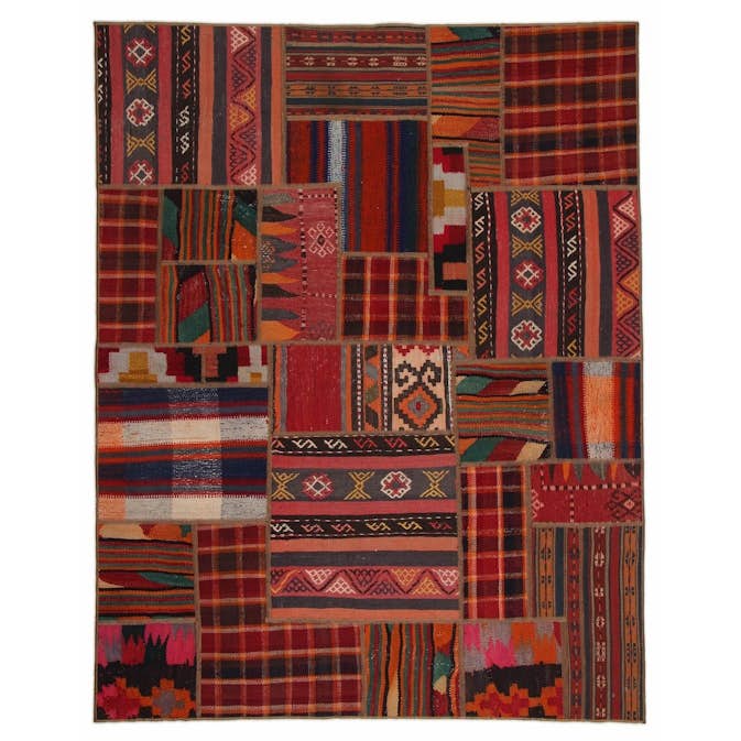Persisk Patchworkmatta Arkiio Kelim Shiraz/Azerbajdzjan 155x206