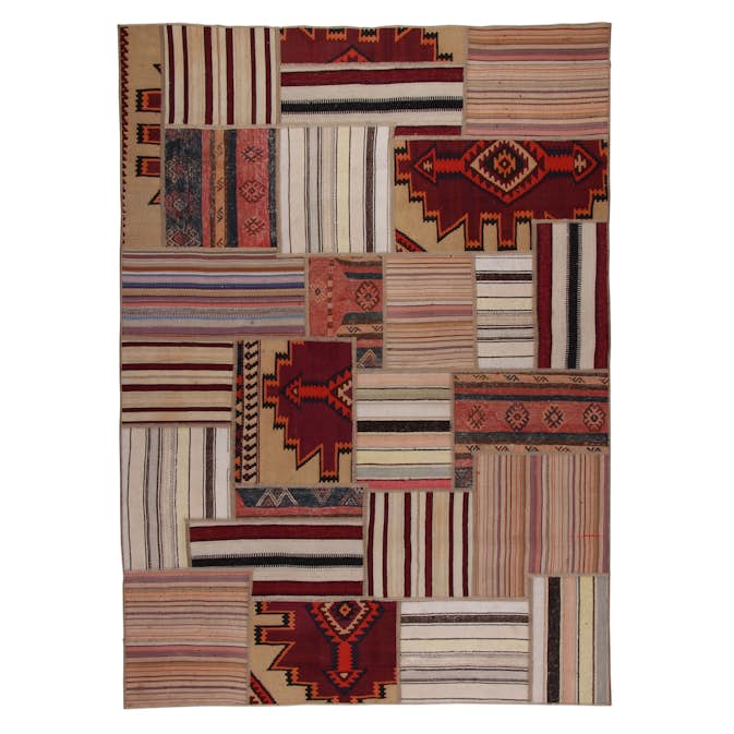 Persisk Patchworkmatta Arkiio Kelim Shiraz/Azerbajdzjan 166x237