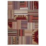 Persisk Patchworkmatta Arkiio Kelim Shiraz/Azerbajdzjan 165x237