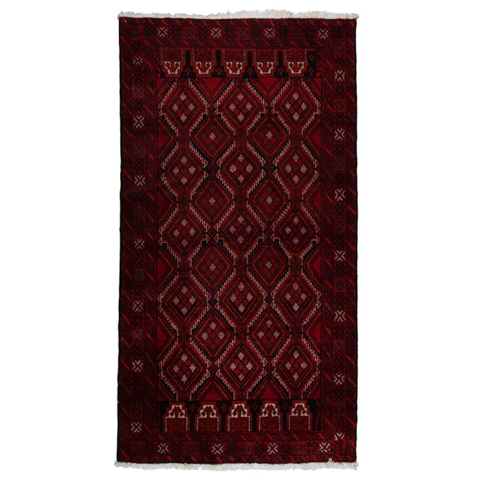 Persisk Matta Arkiio Beluch Röd 104x197