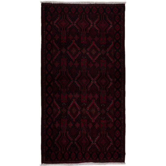 Persisk Matta Arkiio Beluch Svart 104x201