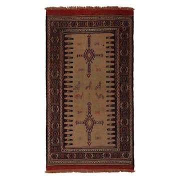 Persisk Nålmatta Arkiio Quchan Kelim Exklusiv 100x183