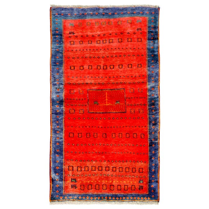 Persisk Matta Arkiio Gabbeh Shiraz Röd/Blå 97x172