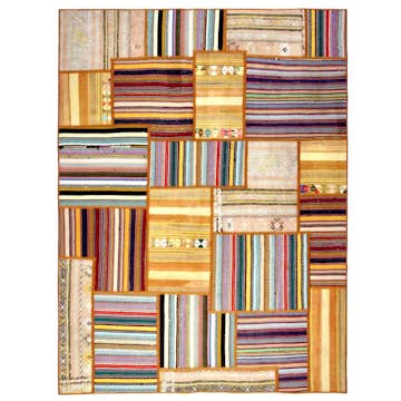 Persisk Patchworkmatta Arkiio Flerfärgad 155x205