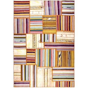 Persisk Patchworkmatta Arkiio Flerfärgad 162x224