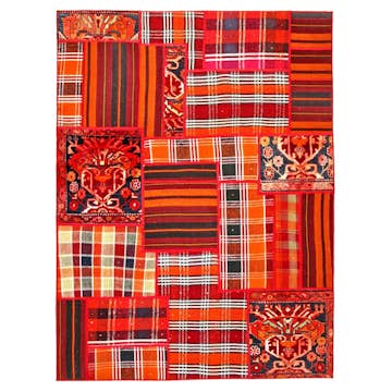 Persisk Patchworkmatta Arkiio Flerfärgad 152x204