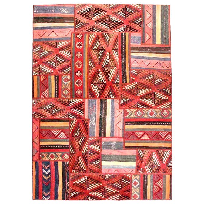 Persisk Patchworkmatta Arkiio Flerfärgad 162x234