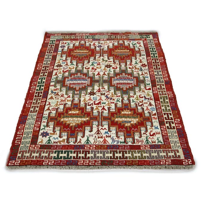 Persisk Matta Arkiio Varni Ardebil Kelim 105x151