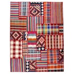 Persisk Patchworkmatta Arkiio Kelim Flerfärgad 156x206