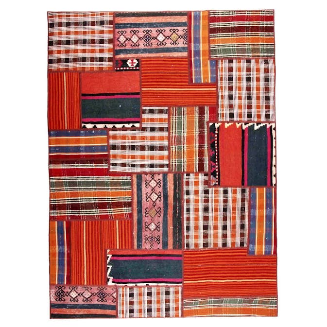 Persisk Patchworkmatta Arkiio 752101 Kelim Flerfärgad 153x206