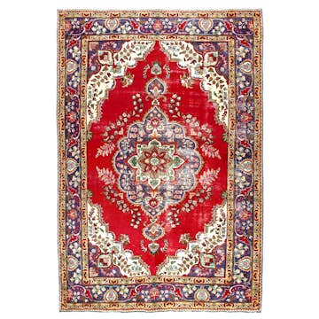 Persisk Matta Arkiio Tabriz Vintage Original 193x294