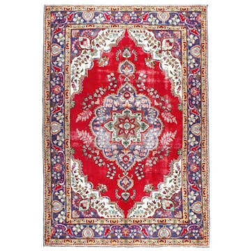 Persisk Matta Arkiio Tabriz Vintage Original 198x290