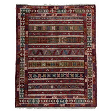 Persisk Matta Arkiio Varni Ardebil Kelim 110x142