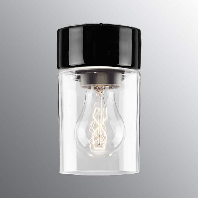 Vägg-/Taklampa Ifö Electric Opus 100 Klar IP44 Rak E27