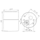Vägg-/Taklampa Ifö Electric Opus 100/125 Svart Rak IP44 G9