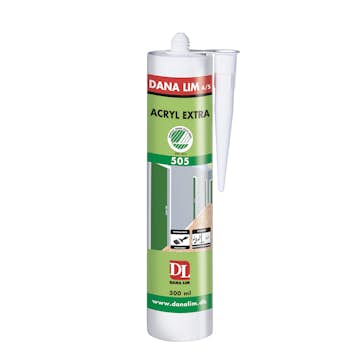 Fogmassa Danalim Dana Acryl Extra 505 300 ml Vit Akryl Svanenmärkt