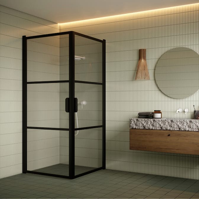 Duschhörn Hietakari Bläk 762 Tokyo Vändbara Dörrar