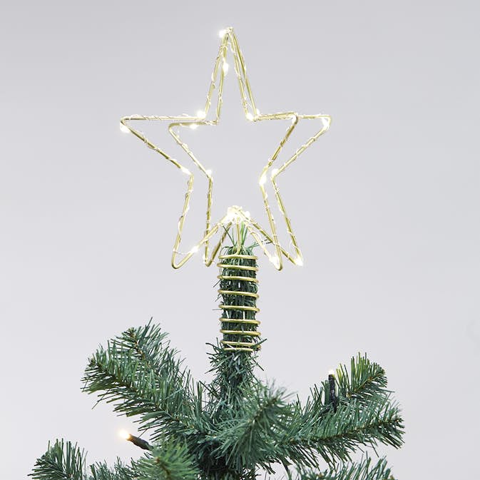 3D-julstjärna Nordic Winter LED