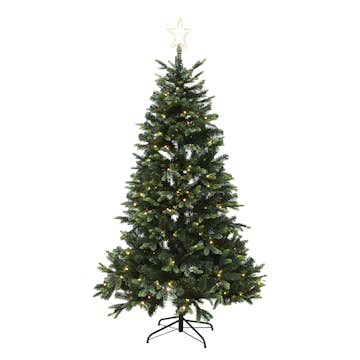 Plastgran Nordic Winter LED med Stjärna