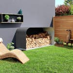 Vedskjul Vitavia 1,8 m³ FWS 858 i Stål & Antracit