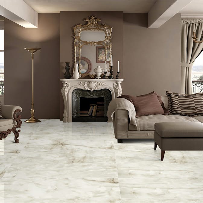 Klinker Netto Ceramika Onyx Sand Polished 60x120 cm