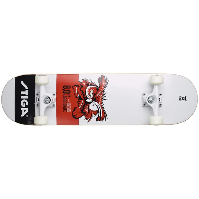 Skateboard STIGA Sports Skateboard Owl 8.0 White