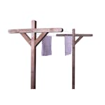 Torkställning Hortus Utomhusställning i Tryckimpregnerat Trä med 20m Tråd