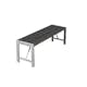 Bänk Hortus Nonwood Antracit H-Modell 123 cm Galvaniserad Ram
