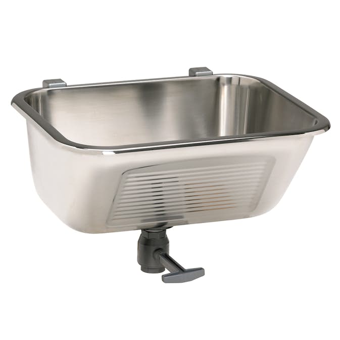 Tvättlåda Nimo TL 60 Väggfäst Rostfri Tvättho för Tvättstuga med Avloppsventil