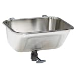 Tvättlåda Nimo TL50 Rostfri Väggfäst Tvättho för Tvättstuga med Bräddavlopp & Ventil