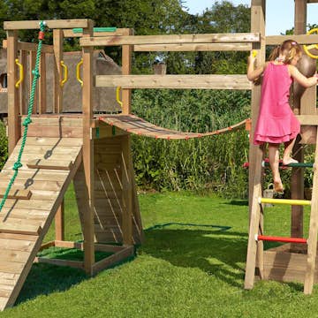 Hängbromodul Jungle Gym Bridge Module 2.1 Komplett Trä