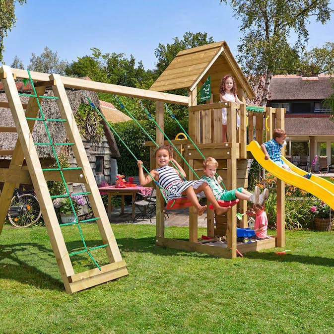 Lektorn Jungle Gym Cubby Komplett Inkl Climb Modul X'tra och Rutschkana