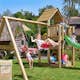 Lektorn Jungle Gym Cubby Komplett Inkl Swing Modul X'tra, 120 kg Sand och Rutschkana