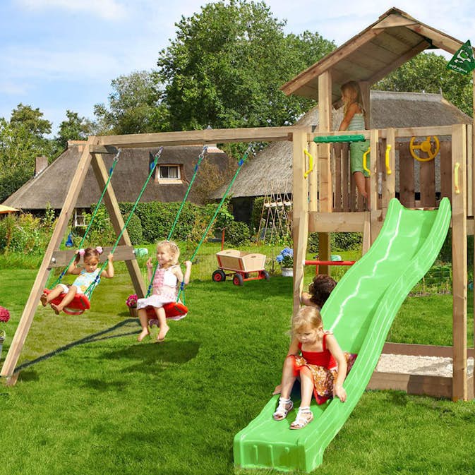 Lektorn Jungle Gym Chalet 2.1 Swing Modul Rutschkana & Sand