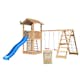 Lektorn Jungle Gym Mansion 2.1 Klättermodul Blå Rutschkana & Sand