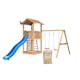 Lektorn Jungle Gym Cottage 2.1 Gungmodul Blå Rutschkana & Sand
