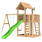 Lektorn Jungle Gym Mansion 2.1 Gungmodul Grön Rutschkana & Sand