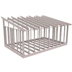 Attefallsstomme Byggstommar 10 grader 6000x3940 mm