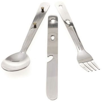 Bestick Briv Metall Campingpaket 3-Pack
