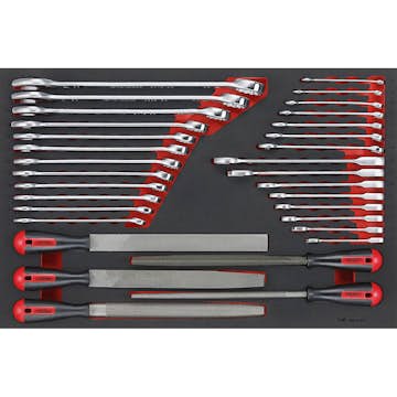 Nyckel-/filsats 32 delar Teng Tools TTEX32
