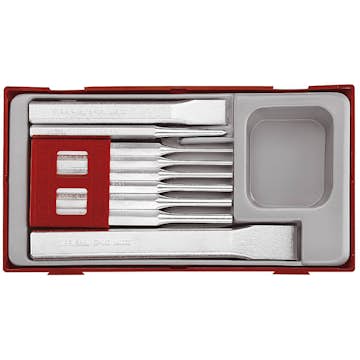 Mejsel-/dorn-/körnare sats 9 delar Teng Tools TTPC09