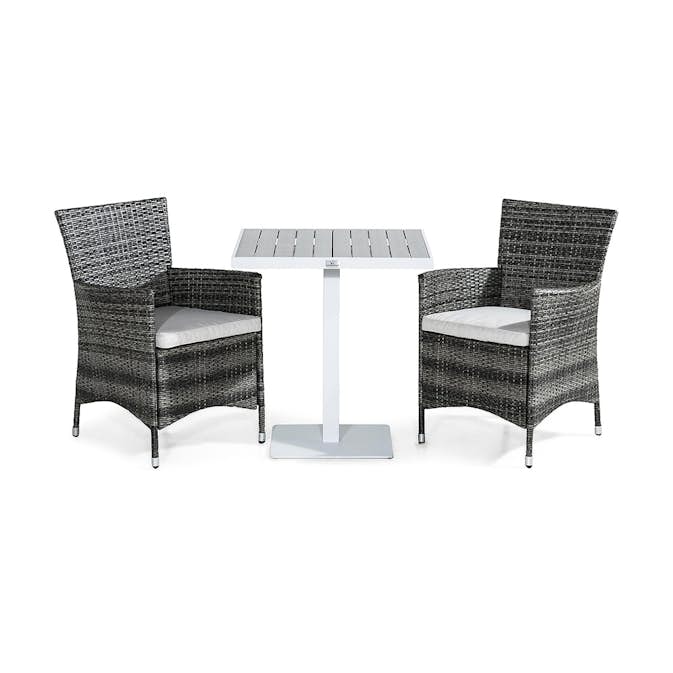 Cafégrupp Comfort Garden Tunis Bord inkl 2 Thor Utefåtöljer Utomhus