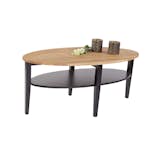 Soffbord Stenexpo Baltimore Ovalt Vardagsrumsbord Mörk Ek 120cm