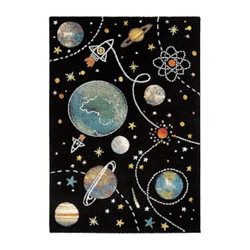 Barnmatta KM Carpets Atlas Space Svart