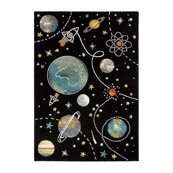 Barnmatta KM Carpets Atlas Space Svart