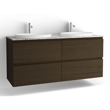 Tvättställsskåp Vedum Flow 1500 Dubbel med 4 Lådor