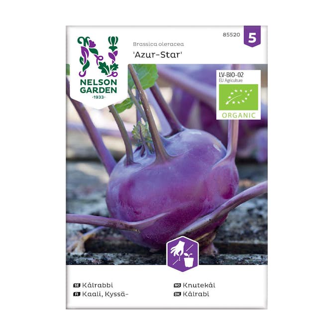 Frö Kålrabbi Nelson Garden Azur-Star Organic